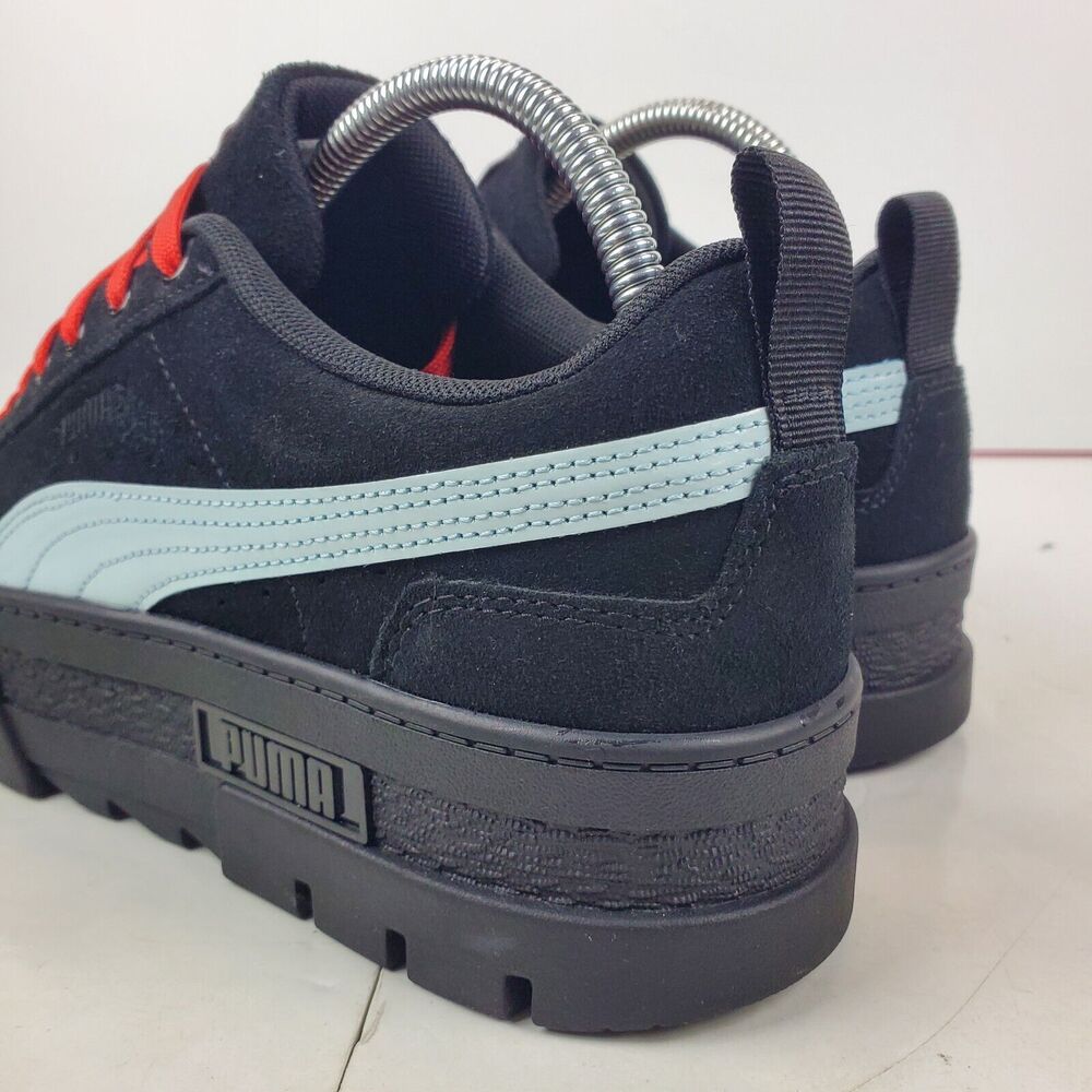 PUMA Shoes Mayze DUA LIPA Womens Size 10 Black Suede Platform Sneaker 2022 - Picture 10 of 13